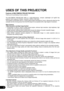 Page 22
USES OF THIS PROJECTOR
Features of MULTIMEDIA PROJECTOR SX50
Thank you for purchasing a Canon projector.
The MULTIMEDIA PROJECTOR SX50 is a high-performance, compact, lightweight (3.9 kg/8.6 lbs)
projector which supports of SXGA+ resolution (1400 by 1050 dots).
This projector incorporates AISYS, a unique optical engine developed by Canon, allowing the data from the
computer and the moving picture from the DVD player to be projected with a high degree of resolution.
Major Features

ŠIncorporation of...