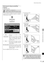 Page 9595
SETTING UP FUNCTIONS FROM MENUS
Setting Display Status
Performing the Ceiling-mounted/Rear 
Projection
[Image flip H/V]
You can make this setting if you want to hang the
projector from the ceiling or project an image on
a transmissive screen.
T
T
Press the [MENU] button when you finish.
Display settings
Image flip H/V
Select this if you project an image
normally.
Select this if you project an image
with the projector hung from the
ceiling. The projected image is
inverted in both vertical and hori-...