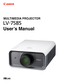 Page 1
E
User’s Manual
MULTIMEDIA PROJECTOR 