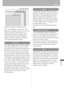 Page 137Glossary
137
Appendix
Number of pixels in each resolution
If you select SXGA+ (1400 dots x 1050 
dots) as the display resolution for the con-
necting computer, this projector can 
project high-resolution images. If your 
computer does not have the SXGA+ 
option, select the maximum resolution 
among the selectable options.
An image display system used to display 
the entire screen per scan. For an inter-
lace signal (video signal) that displays one 
screen by two scans (one for odd lines 
and one for even...