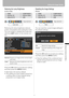 Page 9191Setting the Image Quality
Setting Up Functions from Menus
Reducing the Lamp Brightness
[Lamp mode]
Reducing the lamp brightness reduces 
power consumption and cooling fan noise. 
You can enable or disable this mode also 
with the LAMP button on the remote con-
trol.
Press the OK button to accept your setting 
and then press the MENU button.
 [Normal] is the factory default.
 The setting you have made is stored as 
a setting value of input signals being 
projected in an image mode.
Resetting the Image...