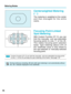 Page 56Metering Modes
Centerweighted Metering
()
The metering is weighted at the center
and then averaged for the entire
scene.
Focusing Point-Linked
Spot Metering
With Custom Function CF-13, you can
limit the manually- and eye-selectable
focusing points to only 11 of the 45.
This makes focusing point selection
faster. Spot metering (about 2.4% of
the viewfinder area) is also linked to
the eye-selected or manually-selected
focusing point.
56
Custom Function CF-13 can limit the manually- and eye-selectable...