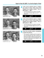 Page 71Depth-of-field AE (DEP): You Set the Depth of Field
Look at the farthest point or object
you want in focus and press and
release the shutter button. This is
dEP point 2. ( )
•The focusing point you looked at will light.
• The in-focus indicator lights and  is
displayed.
6
Press the shutter button completely
to take the picture.
•The exposure metering will be based on
the focusing point you look at when you
press the shutter button the third time. If
you did not look at any focusing point, the
exposure...