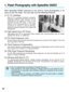 Page 921. Flash Photography with Speedlite 550EX
With Speedlite 550EX attached to the EOS-3, flash photography is as
easy as any AE mode. You can also use the following features:
(1) E-TTL Autoflash
With E-TTL autoflash (preflash evaluative
metering), optimum flash exposure can be
obtained for the subject in focus. In the
aperture-priority AE mode, a slow sync
speed is set automatically in low-light
situations to obtain a natural-looking,
balanced exposure between the subject and
background.
(2) High-Speed Sync...