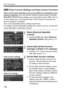 Page 106
106
Flash Photography
3 Flash Function Settings and Flash Custom Functions
When an EX-series Speedlite (such as  the 580EX II) controllable by the camera is attached, you can use the camera’s menu screen to set the 
Speedlite’s flash function settings such  as the flash mode, FEB, and 1st 
or 2nd curtain sync, and wireless fl ash. Flash Custom Functions can 
also be enabled or disabled.
Turn on the Speedlite before setting its functions.
For details on which Speedlite settings the camera can set, see...