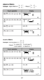 Page 5846
57
Invert a Matrix
Example: Inverting Matrix C =             
                  
Adjoint of Matrix 
Example:  Adjoint Matrix A                     < Result:                 >  
8   2
3   6
0.142857142    -0.047619047
-0.071428571   0.19047619
Display
Key in operation
2     3
4    55    - 3
-4    2
Display
Key in operation
Apps
Apps
Apps
Apps
Apps
Apps 