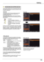 Page 55Setting
55
Setting
Key	lockKey	lock
Security	(Key	lock	and	PIN	code	lock)
PIN	code	lock
This function locks the top control and remote controller buttons to prevent operation by unauthorized persons.Select Key	lock and then press the OK button and select the desired item by pressing the Point ▲▼ buttons.
 .... Unlocked.
 ....  Lock the operation of the top control. To unlock, use the remote controller. ....  Lock the operation of the remote controller. To unlock, use the top control.
If  the  top...