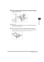 Page 36 
Loading Paper 
2-5 
Paper Handling
 
2 
3
 
Pinch and slide the length slide guide to ﬁt the size of the paper 
stack you want to load.
IMPORTANT
 
If the slide guides are not adjusted correctly for the size of the paper, the quality of your 
printouts may be adversely affected.
 
4
 
Load the paper stack in the cassette with the print side down. 
When you load paper with a logo on, position the paper with the print side down (logo 
side) and load it so that the top of the paper feeds ﬁrst in the...