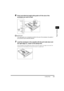 Page 40 
Loading Paper 
2-9 
Paper Handling
 
2 
6
 
Pinch and slide the length slide guide to ﬁt the size of the 
envelopes you want to load.
IMPORTANT
 
If the slide guides are not adjusted correctly for the size of the envelopes, the quality of 
your printouts may be adversely affected.
 
7
 
Load the envelopes in the cassette with the print side down and 
the right edge (i.e., closer to the stamp) ﬁrst. 
If the envelope to be loaded has a ﬂap on the short edge, this edge must enter the 
machine ﬁrst. Not...