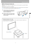 Page 3535Setting Up the Projector
Projecting an Image 
■ When Pointing the Projector Up
When the screen is placed on a higher position, point the projector up using the adjust-
able foot.
You can point it up as far as 10 degrees.
The keystone distortion of the projecting image can be corrected with the auto keystone 
(P47) or by using the keystone distortion adjust function (P55).
1Lift the front side of the projector and 
push the adjusting foot lock button to 
extend the adjustable foot.
2Raise the image to...