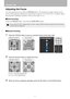 Page 54Adjusting Image
54
Adjusting the Focus
You can adjust the focus with the FOCUS button. The projection image may be out of 
focus if the projection distance is beyond the range of 1.2 m (3.9) to 9.1 m (29.6). Move 
the projector installation position if such is the case. (P33)
■Auto focusing
Press the FOCUS button, and then the AUTO SET button.
■Manual focusing
1Press the FOCUS button to pop up a window shown at the lower right.
2Press the pointer buttons to adjust the focus.
3When the focus is adjusted...