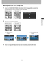 Page 5959Selecting Screen Aspect and Aspect
Projecting an Image 
■Moving Image with 16:9 D. Image Shift
1Press the D.SHIFT/KEYSTONE button when [16:9 D. image shift] is selected for 
[Screen aspect] to pop up a window at the lower right.
2Use [ ] / [ ] to move the image.
3When the image shift adjustment has been completed, press the OK button.
Remote controlTop control
