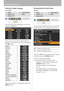 Page 98Setting Various Function
98
Selecting a Display Language
[Language]
You can select the language in which the 
menu is displayed.
Use [ ] / [ ] / [] to select the lan-
guage to be used in the menu, then press 
the OK button.
When the setting is completed, press the 
MENU button.
Showing/hiding the Guide Screen
[Guide]
You can select whether to show or hide the 
guide screen which explains operations.
Press the OK button to accept your setting 
and then press the MENU button.
 [On] is the factory...