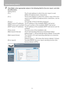 Page 130Setting Network (SX80 II)
130
3Click [Mail], enter appropriate values in the following field for the error report, and click 
the [OK] button.
Setting items:
[To:]: The E-mail address to which the error report is sent 
(Within 63 alphanumeric characters)
[Cc:]: The E-mail address to which the carbon copy of the error 
report is sent (Within 63 alphanumeric characters, can be 
omitted)
[From:]: The sender of the E-mail (the projector)
[SMTP server IP address]: The IP address of the available SMTP mail...