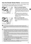 Page 2121
How the Shutter Button Works
If an Extender (sold separately) is used and the maximum aperture (the
lowest f/number) of the lens becomes smaller than f/5.6, autofocusing will not
operate.
The shutter button has two stages. You can press it down halfway or fully.
The two levels of shutter button operation are as follows:
When it is pressed halfway:sPressing the shutter button down
halfway activates autofocusing (AF)
and automatic exposure (AE) and the
shutter speed and aperture value are
set.
sThe...