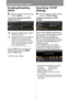 Page 174Completing Projector Settings
174
Enabling/Disabling 
DHCP
> [Network settings] > [Detailed settings 
(wired)] > 
[DHCP]
You can turn the projector DHCP 
function on or off.
Press the OK button to accept your 
setting and then press the MENU 
button or EXIT button.
• [Off] is the factory default.
Specifying TCP/IP 
Settings
> [Network settings] > [Detailed settings 
(wired) ] >
 [TCP/IP setting] 
Configure the projector TCP/IP 
settings.
When [TCP/IP setting] is selected, the 
window shown below appears....