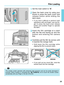 Page 2323
Film Loading
1Set the main switch to “A”.
2Open the back cover by using your
thumb to press the back cover lock
release button while sliding the
latch down.
• If you find it difficult to perform both
operations with one finger, use one fin-
ger to press the back cover release
button and another finger to operate
the latch.      
AL
L
FILM
A
3Insert the film cartridge at a slant
with the flat end facing up and the
bottom end entering the camera
first.
4Carefully pull the film tip across until
it...