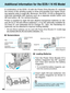 Page 9696A combination of the EOS-1 N with the Power Drive Booster E1 expands
the choice of film winding modes to three and benefits from higher shoot\
-
ing capacity (refer to page 98). Moreover, the EOS-1 N HS is designed \
for
improved operability with features such as a separate shutter button and\
AE lock button ( ) for vertical shooting.
Power is supplied by eight AA-size alkaline-manganese batteries (or AA-\
size Ni-Cd or AA-size lithium batteries*), or by the optionally availab\
le Ni-
Cd Pack E1 and...