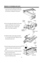 Page 10Methode of exchanging main parts
4) Cut the both ends of glass tube heater tube
    heater lead wires and insulate and seal lead
    tip remaining in refrigerator with tape etc.
5) Pull out the glass tube heater from the heater
    supporter with heater covers remaining.
    (upper and lower) (Do not apply much 
    power on the heater supporter.)
6) Install the heater covers (upper and lower) 
    on a new glass tube heater. (Make the cover
    with holes the lower one)
7) Place the glass tube heater...