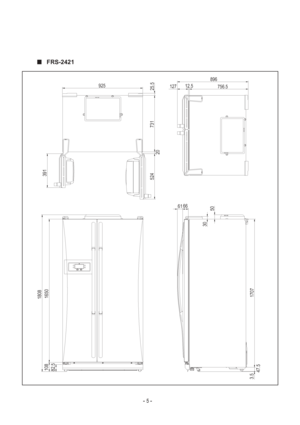 Page 5 
 
 

           FRS-2421
 
 
- -  5 -
896
756.5
12.5
127
25.5
731
20925
524 391
1808
1650
108
82.5
3.5 47.5 1707 50
61
66
30
 