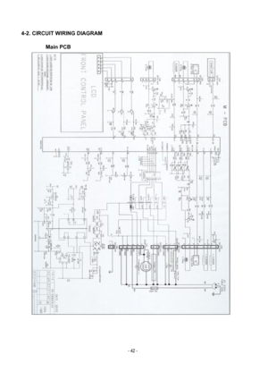 Page 42 4-2. CIRCUIT WIRING DIAGRAM Main PCB
- 42 -  
 
 
 
 
 