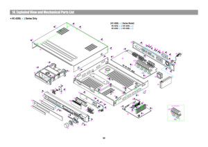 Page 6214. Exploded View and Mechanical Parts List
60
HC-4200( ) Series Only
[HC-4200( ) Series Model]HC-4230( ) / HC-4250( )
HC-4260( ) / HC-4280( )
 