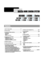 Page 21. SAFETY PRECAUTIONS......................................................1/2
2. SPECIFICATIONS....................................................................3
3. LOCATION OF USERS CONTROLS....................................4/6
FRONT PANELREAR PANELDISPLAYREMOTE CONTROLLER
4. CONNECTING TO EQUIPMENT...........................................7/8CONNECTING TO TVCONNECTING TO AUDIO & VIDEOCONNECTING TO SPEAKERCONNECTING TO RECORDING EQUIPMENT
5. FIRMWARE UPGRADE...