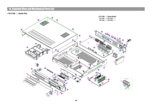 Page 6014. Exploded View and Mechanical Parts List
58
HC-4100( ) Series Only
[HC-4100( ) Series Model]HC-4130( ) / HC-4150( )
HC-4160( ) / HC-4180( )
 