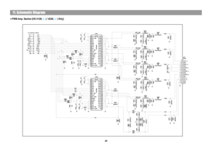 Page 50HC-4130 PWM  MP SECTION
11. Schematic DiagramPWM Amp. Section [HC-4130( ) / 4230( ) Only]
48
 