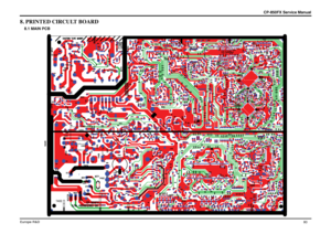 Page 87Europe R&D
CP-850FX Service Manual
80
8. PRINTED CIRCULT BOARD
8.1 MAIN PCB
 