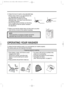 Page 77
OPERATING YOUR WASHER
2Adjust the level of washer using adjustable legs.
• Please check if there is any gap between the
four adjustable legs and the floor.
• Adjust the level of washer by turning
adjustable legs. And make it sure that there is
no swaying of washer.
• After the adjustment is finished, turn the fixing
nuts up tightly so that the washer maintains
the adjustment.
3Make it sure that the washer does not sway when you press
down the four corners of the washers top plate.
adjustable legFixing...