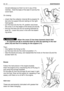 Page 76moved sideways so that it is not in any of the
notches.  Hold the base of the seat (7) and tip the
cover back.
On closing:
– check that the collector channel (8) is properly fit-
ted onto its support (9) and resting on the right-
hand guide;
– put the lever (3) into the «R» position and lower
the cover (1) to the height of the levers (3) and (6);
– first put the lever (6) into its housing followed by
lever (3).  Lower the cover in line with the fasten-
ing screw.
When the cover (1) has been lowered check...