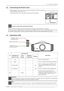 Page 174.0  GETTING STARTED
R699820 - Yunzi Series User Manual 17 
4.2 Connecting the Power Cord
•Before plugging in the Power Cord, ensure that all devices have been connected
to their respective inputs to this unit.
•Connect the power cord to the power input terminal of the projector.
4.3 Operating LEDs
CAUTION AGAINST FIRE AND ELECTRIC SHOCK
Since the power consumption of this unit is high, insert the power plug directly into a wall outlet.
Do not use a power voltage different from that which is indicated....