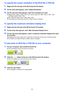 Page 5959
To specify the screen resolution of the ECA file or PtG file
1.Right-click the left side of the EZ-Converter FA window.
2.On the menu that appears, click “Output Resolution”.
3.On the sub-menu that appears, select the resolution you want.
Select 1280 × 800 or 1280 × 768. If you cannot select the 1280 × 800 or 1280 × 768 
resolution, select 1024 × 768.
For a PtG file, select 1024 × 768 or 800 × 600.
The setting you select here remains in effect until you change it.
To specify the maximum animation...