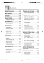 Page 8E-6649A-E-008A
Contents
Safety Precautions .................... E-1
Main Features ............................ E-5
Contents ..................................... E-6
General Guide ............................ E-8
Attaching the Score Stand ..................... E-10
Quick Reference ....................... E-11
To play the keyboard .............................. E-11
Power Supply .......................... E-13
Using batteries ....................................... E-13
Using the AC Adaptor...