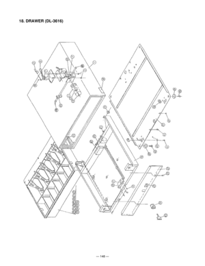 Page 150Ñ 148 Ñ
18. DRAWER (DL-3616) 