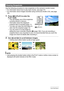 Page 3232Quick Start Basics
Use the following procedure to view snapshots on the camera’s monitor screen.
• For information about how to play back movies, see page 101.
• For information about images recorded using continuous shutter (CS), see page 
103.
1.Press [p] (PLAY) to enter the 
PLAY mode.
• This will display one of the snapshots 
currently stored in memory.
• Information about the displayed 
snapshot also is included (page 11).
• You also can clear the information to 
view only the snapshot (page 12)....