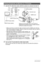 Page 115115Viewing Snapshots and Movies
1.Use the AV cable that comes with the camera to connect it to the TV.
• Make sure that you insert the cable connector into the USB/AV port until you 
feel it click securely into place. Failure to insert the connector fully can result in 
poor communication or malfunction.
• Note that even while the connector is fully inserted, you 
still will be able to see the metal part of the connector as 
shown in the illustration.
• Make sure that the camera is turned off before...