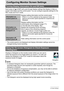 Page 171171Configuring Monitor Screen Settings
Configuring Monitor Screen Settings
Each press of [8] (DISP) will cycle through display settings that display or hide on-
screen information and the control panel. You can configure separate settings for the 
REC mode and PLAY mode.
• The control panel is not displayed and display information settings cannot be 
changed during movie recording.
Displays a histogram on the monitor screen which you can use to 
check the exposure of an image before you shoot it. You...