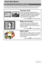 Page 1212Quick Start Basics
Quick Start Basics
Your CASIO camera is packed with a powerful selection of features and functions to 
make recording of digital images easier, including the following main functions.
What you can do with your CASIO camera
Premium Auto
Select Premium Auto recording and the 
camera automatically determines whether you 
are shooting a subject or scenery, and other 
conditions. Premium Auto delivers higher 
image quality than standard Auto.
Make-up Function
The Make-up Function smoothes...