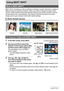 Page 5555Using BEST SHOT
Using BEST SHOT
BEST SHOT provides you with a collection of sample “scenes” that show a variety of 
different types of shooting conditions. When you need to change the setup of the 
camera, simply find the scene that matches what you are trying to achieve, and the 
camera sets up for it automatically. This helps to minimize the chance of ruined 
images due to poor exposure and shutter speed settings.
1.In the REC mode, press [SET].
2.Use [8] and [2] to select the 
bottom Control Panel...