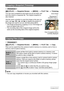 Page 120120Other Playback Functions (PLAY)
Procedure
[p] (PLAY) * Snapshot Screen * [MENU] * PLAY Tab * Trimming
You can crop a snapshot to trim parts you do not need, and 
save the result in a separate file. The original snapshot is 
also retained.
Use the zoom controller to zoom the image to the size you 
want, use [8], [2], [4], and [6] to display the portion of 
the image you want to cut out, and then press [SET].
• The image produced by cropping a 3:2 or 16:9 image will 
have an aspect ratio of 4:3.
• The...