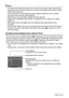 Page 4747Snapshot Tutorial
NOTE
• The higher the digital zoom factor, the coarser the recorded image. Note that the 
camera also has a function that lets you record using digital zoom without image 
deterioration (page 48).
• Use of a tripod is recommended to protect against image blur due to camera 
movement when shooting with telephoto.
• Performing a zoom operation changes the lens aperture.
• Digital zoom is disabled while “RAW+” is selected for the “Image Size” setting 
(page 37).
• Both optical zoom and...