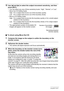 Page 8383Using BEST SHOT
15.Use [4] and [6] to select the subject movement sensitivity, and then 
press [SET].
• You can select any one of three sensitivity levels: “High”, “Normal”, or “Low”.
• Move Out CS Setting Guide
• Move In CS Setting Guide
• The approximate number of recordable CS 
images will appear on the monitor screen.
.To shoot using Move Out CS
1.Compose the image so the subject is within the boundary on the 
monitor screen.
2.Half-press the shutter button.
• The camera will adjust exposure and...