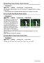 Page 8686Advanced Settings
Procedure
[r] (REC) * [MENU] * Quality Tab * Flash Intensity
You can specify flash intensity to one of 13 levels from +2 (brightest flash) to –2 (least 
bright flash).
• Flash intensity may not change when the subject is too far away or too close.
Procedure
[r] (REC) * [MENU] * Quality Tab * Flash Assist
The subject in an image will look 
too dark if flash intensity is not 
enough to reach a subject that is 
too far away. When this happens, 
you can use flash assist to 
supplement the...