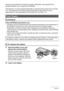 Page 161161Appendix
Any and all unauthorized commercial copying, distribution, and copying of the 
bundled software over a network are prohibited.
This product’s YouTube upload functionality is included under license from YouTube, 
LLC. The presence of YouTube upload functionality in this product is not an 
endorsement or recommendation of the product by YouTube, LLC.
If the [CHARGE] lamp flashes red...
• Charging cannot be performed because ambient temperature or the temperature of 
the charger is too hot or...