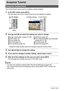 Page 3434Snapshot Tutorial
Snapshot Tutorial
The Control Panel can be used to configure camera settings.
1.In the REC mode, press [SET].
This will select one of the Control Panel icons and display its settings.
2.Use [8] and [2] to select the setting you want to change.
*Snapshot image quality cannot be changed using the Control Panel.
3.Use [4] and [6] to change the setting.
4.If you want to configure another setting, repeat steps 2 and 3.
5.After all of the settings are the way you want, press [SET].
This...