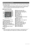 Page 1111
The monitor screen uses various indicators, icons, and values to keep you informed 
of the camera’s status.
• The sample screens in this section are intended to show you the locations of all the 
indicators and figures that can appear on the monitor screen in various modes. 
They do not represent screens that actually appear on the camera.
.Snapshot Recording
Monitor Screen Contents
1Remaining snapshot memory 
capacity (page 166)
2Movie image quality (page 75)
3Self-timer (page 46)
4Recording mode...