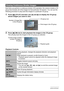 Page 8383Viewing Snapshots and Movies
Each time you perform a continuous shutter (CS) operation, the camera creates a CS 
group that includes all of the images for that particular CS session. You can use the 
following procedure to play back the images in a particular CS group.
1.Press [p] (PLAY) and then use [4] and [6] to display the CS group 
whose images you want to view.
2.Press [0] (Movie) to start playback the images in the CS group.
This will play back the images in the CS group you selected.
Playback...