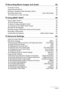 Page 55Contents
❚❙Recording Movie Images and Audio 50
To record a movie  . . . . . . . . . . . . . . . . . . . . . . . . . . . . . . . . . . . . . . . . . . .   . .  50
Using Prerecord Movie  . . . . . . . . . . . . . . . . . . . . . . . . . . . . . . . . . . . . . . .   . .  52
Shooting a Snapshot while Shooting a Movie . . . . . . . . . . . . . . . . . . . . . .   . .  53
Recording Audio Only  . . . . . . . . . . . . . . . . . . . . . . . . . . (Voice Recording)  . .  53
❚To play back an audio recording . ....